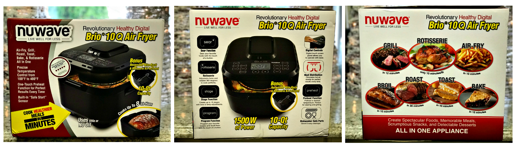 Stress Free Holiday Entertaining NuWave Brio Healthy Digital 10Q Air